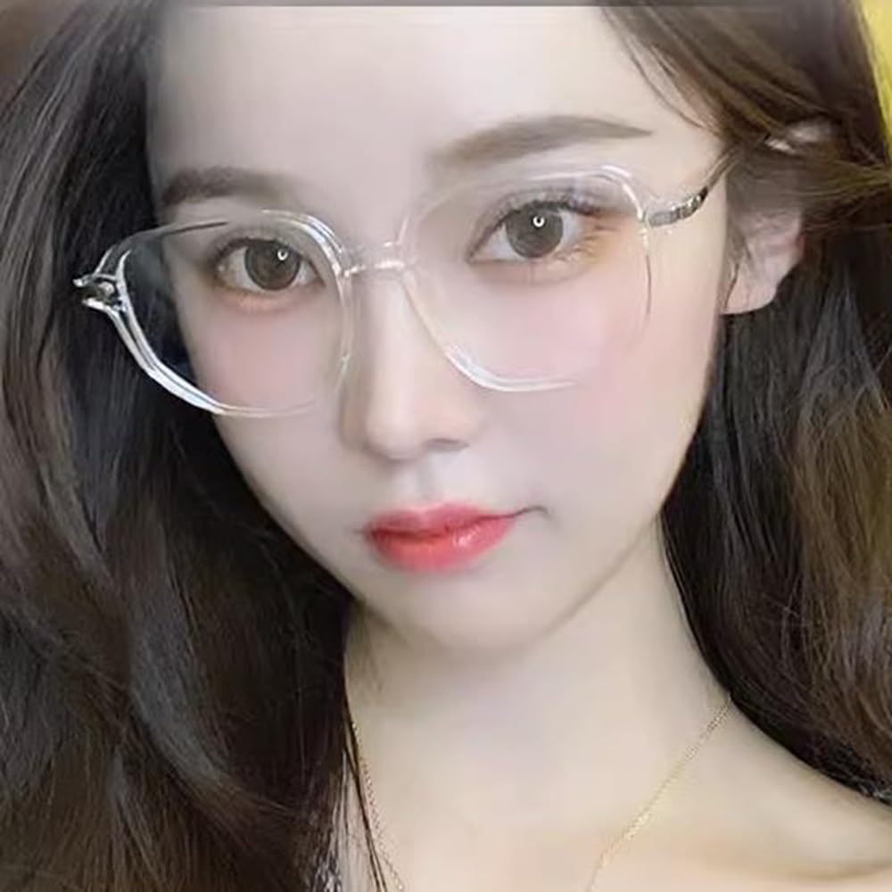 COKYIS 2.0 Gafas De Lectura Multifocales Progresivas Gafas Presbicia Grande Montura para Mujeres Anteojos De Lectura Cuadrado Estilo De Moda (Color : Clear, Size : 3.0)