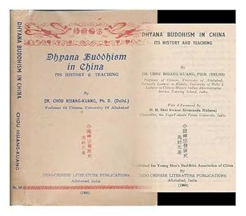 Dhyana Buddhism in China: Its History and Teaching