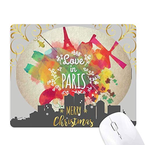 Tapis de souris Tour Eiffel illuminée pour un confort de bureau et glisse fluide