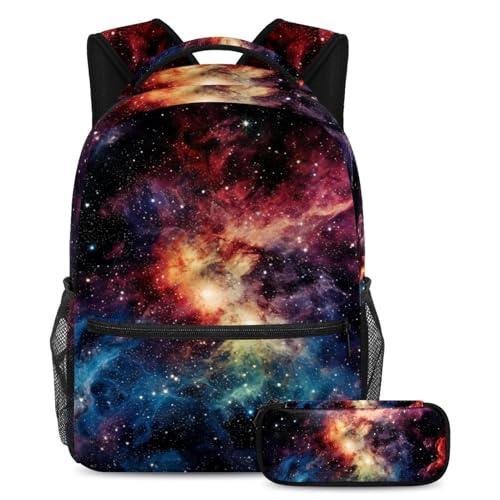 Sac à dos d'écolier Galaxie large contre le désordre des fournitures scolaires