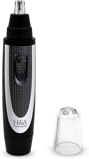Nose Hair Trimmer - Eyebrow, Sideburn, Ear, Nose Hair Remover for Men, Women in Black