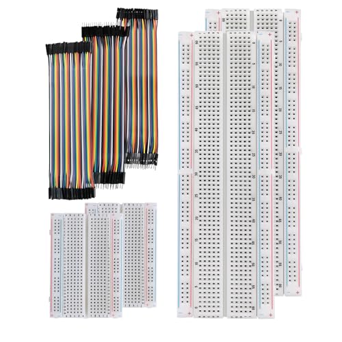 Solderless Breadboard Kit 4 Boards with 120 Flexible Jumper Wires