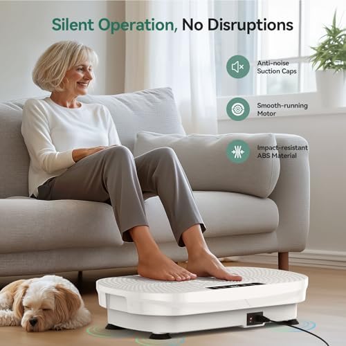 FEIERDUN Vibration Plate Exercise Machine, Vibration Plate for Lymphatic Drainage, Power Plate Vibration Platform for Weight Loss, Toning & Wellness 7 51Fb2D8ihAL. AC