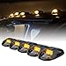 Riloer Luci per tetto cabina fumè, 5PCS LED Luci per tetto bianche Luci 12V 24V Lampada Piranha per auto Rimorchi Camion