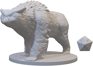 Owlbear Miniatures for DND Pathfinder RPG Unpainted Resin 28mm-32mm 3D Printed (Owlbear)