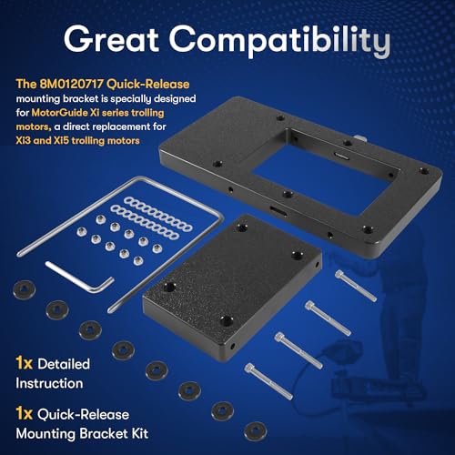 8M0120717 Xi Series Quick-Release Mounting Bracket Kit Replace for MotorGuide Trolling Motors Xi3 Xi5 Trolling