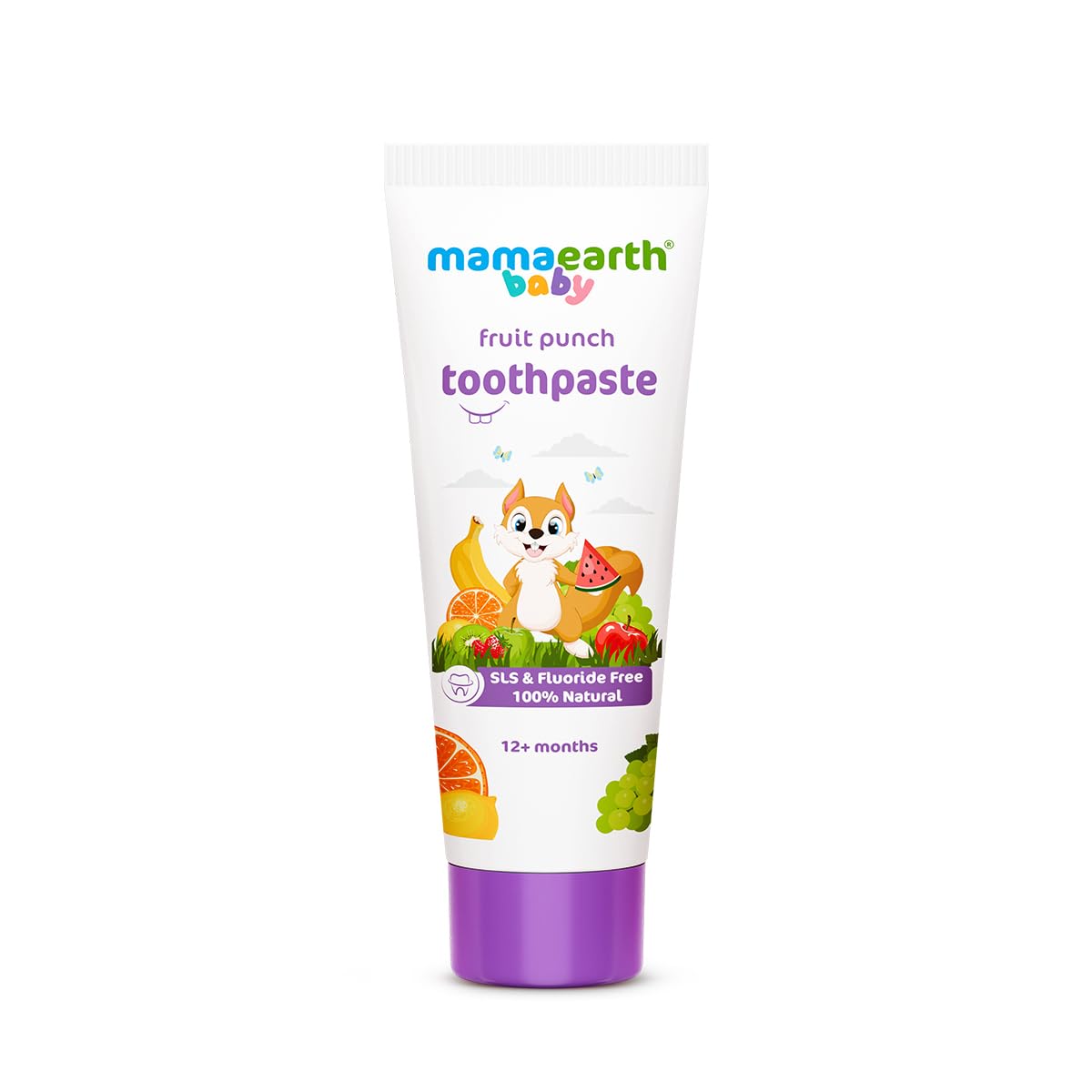 Mamaearth Fruit Punch Toothpaste - 50g | Infused with Sorbitol, Silica & Glycerin | Promotes Healthy Teeth & Gums, Free from Fluoride & SLS, 100% Natural-image-18