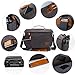 ESTARER Camera Shoulder Bag for SLR/DSLR Digital Cameras 14inch Laptop Canvas Messenger Bag with Camera Insert Sleeve