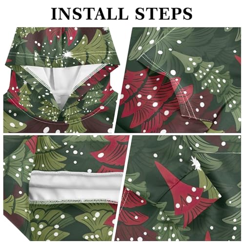 Kids Hoodies Sweaters Christmas Xmas Trees Hooded Sweatshirts with Big Pockets for Boys Girls B04003323