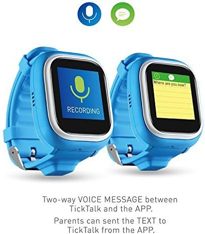 TickTalk 2.0 Touch Screen Kids Smart Watch, GPS Phone Watch, with New App, Positioning Chip, Things to Do Reminder, Phone/Messaging (SIM Card Included) (Blue)