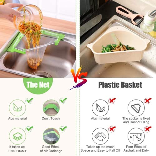 Gold Inku Strainer Sink Triangular Corner Sink Filter Kitchen Supply Drain Strainer Filter Disposable Garbage Mesh, Triangle Rack Corner Bag Strainer Kitchen Disposable Food Strainer Strainer #TOP6