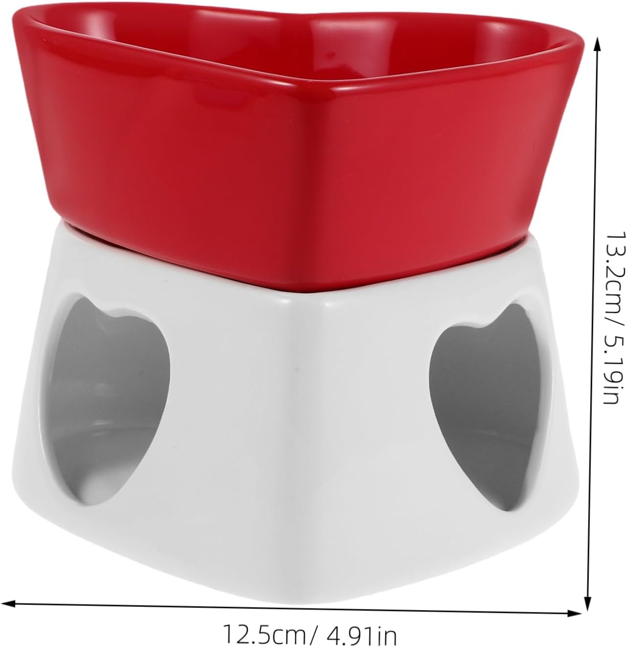 1 Set Mini Ceramic Fondue Pot Elegant Chocolate Melting Warmer for Cheese Butter and Desserts for Parties and Dinners Effortless Cleaning and Versatile Culinary Use