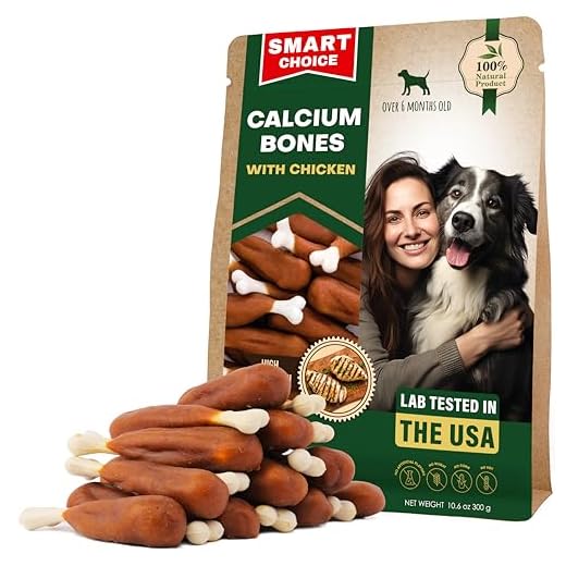 Dog Calcium Bones Wrapped Chicken & Rawhide Free Chew Treats - Pet Healthy Dried Snacks & Grain Free Organic Meat - Bulk Best Chews for Christmas, Training Small & Large Dogs - Made for USA