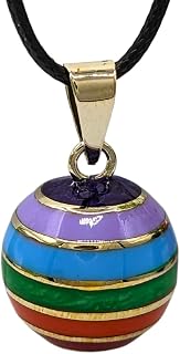 Rainbow Chime Ball Necklace PRIDE Angel Caller Harmony Ball Jewelry Fairy Bell Necklace