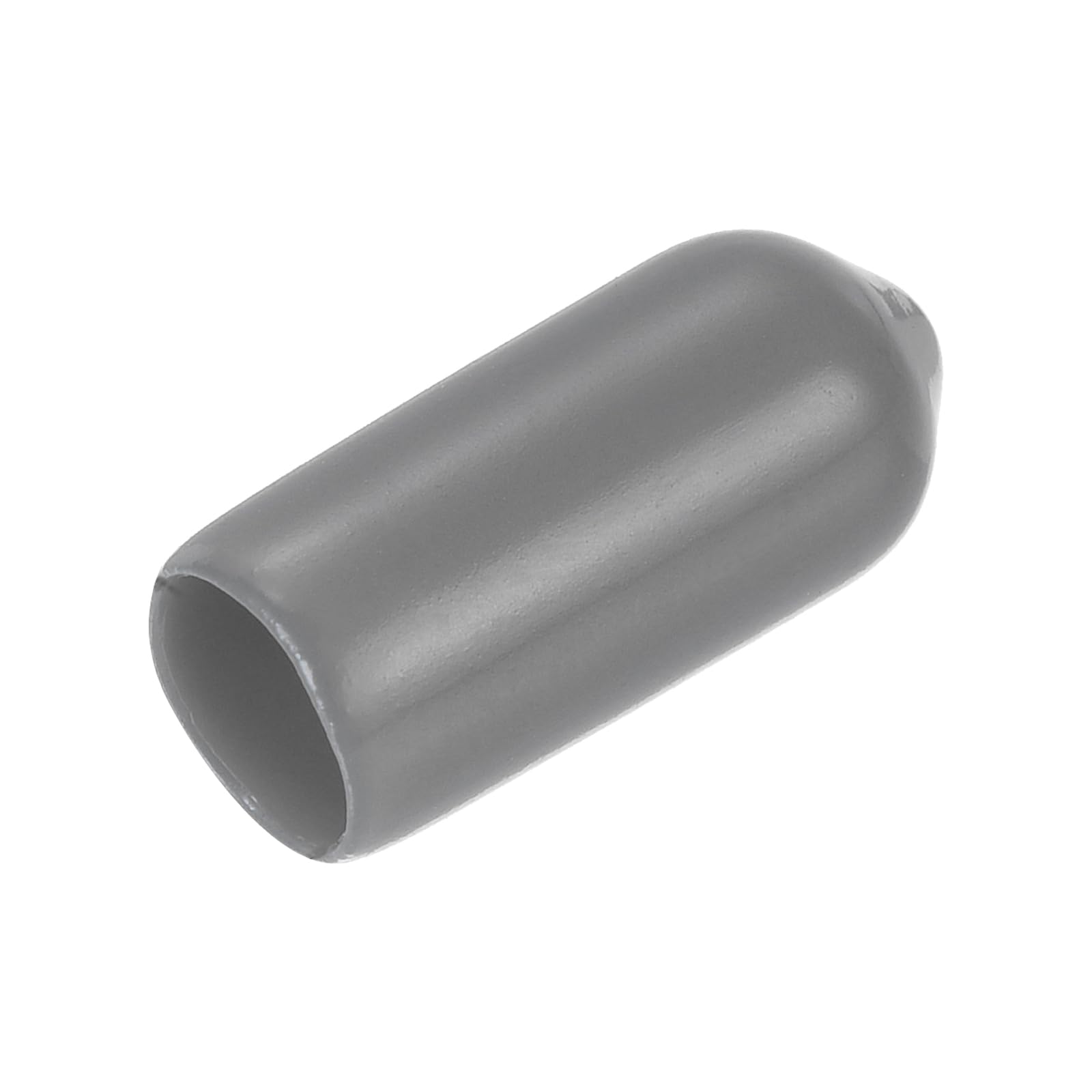 uxcell 20pcs Rubber End Caps 6mm(1/4") ID Vinyl PVC Round Tube Bolt Cap Cover Screw Thread Protectors Dark Grey