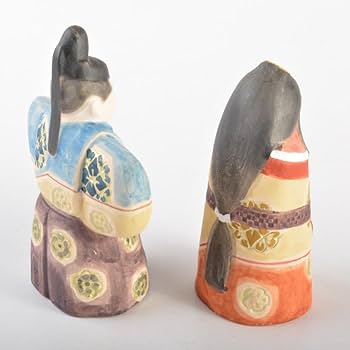 Amazon | 日展作家 北岡秀雄作 北秀窯 伝之雛 茜 立雛 雛人形 共箱 N