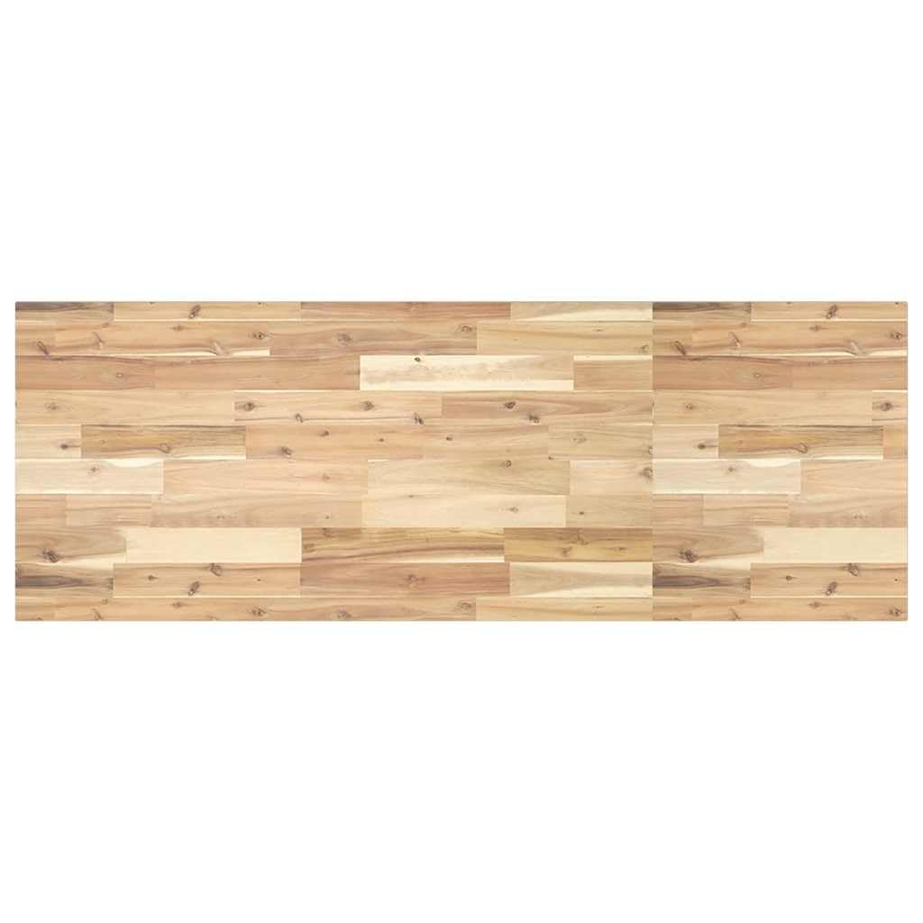 vidaXL Tablero Escritorio Madera Maciza Acacia sin Tratar 140x50x2 cm, encimera, encimera de baño, encimera de Garaje, encimera de Cocina