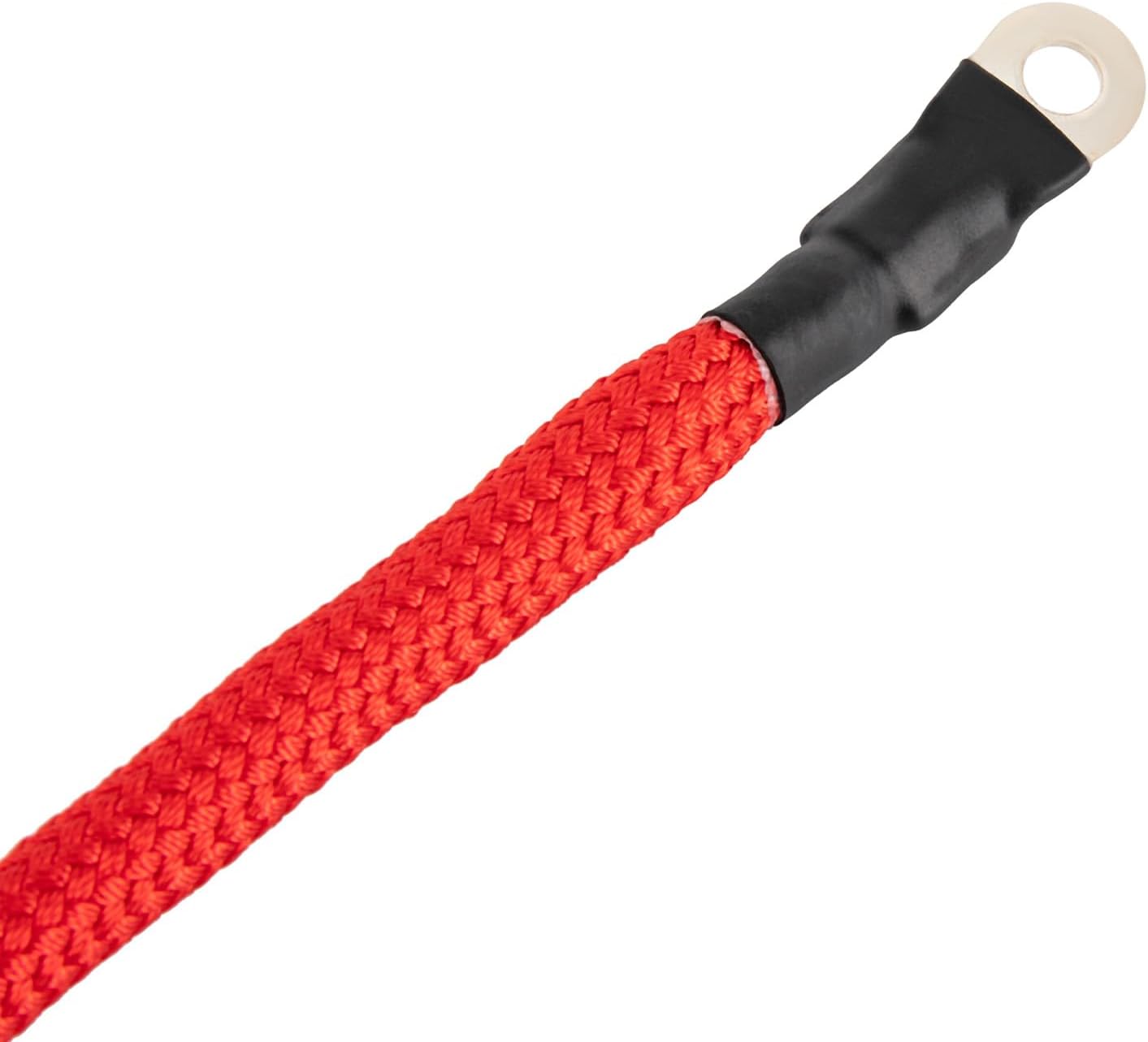 1/2" x 92 Ft Heavy-Duty Utility Winch Rope, 23,809 lbs Synthetic Tow Cable with Protective Sleeve & Hook, Abrasion-Resistant Recovery Line for Truck Towing, Farm Tractor, Garage, ATV SUV (Black)