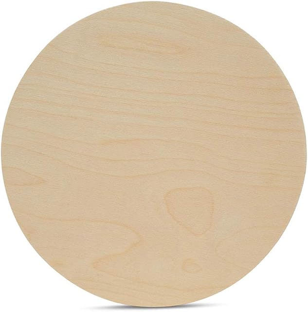 Wood Circles 16 inch, 1/4 Inch Thick, Birch Plywood Discs, Pack of 5 Unfinished Wood Circles for Crafts, Wood Rounds by Woodpeckers