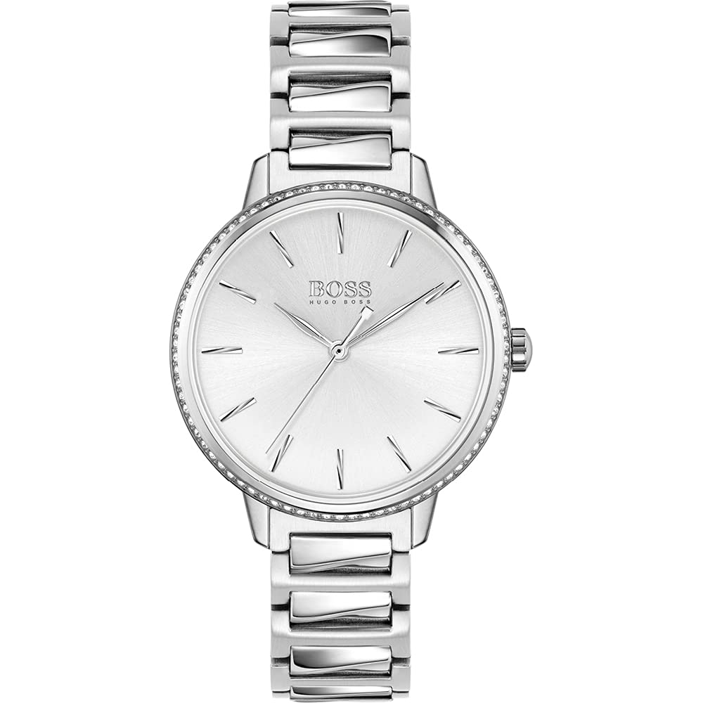 Hugo Boss Stainless Steel Analog Silver Dial Women Watch-1502539, Silver Band (B084W55939) Amazon Price History, Amazon Price Tracker