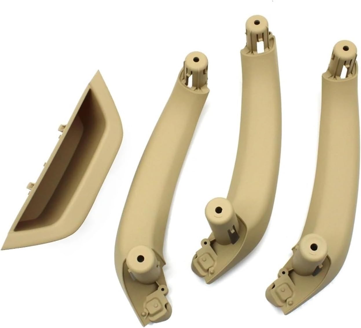 for BMW for X3 for X4 10-16 Handle Inner Door Panel Armrest Pull Trim Cover(Lhd 4pcs Beige)
