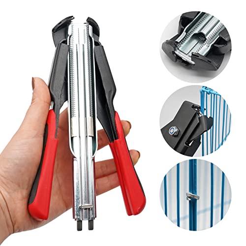 MOGOULUA Hog Ringzangen Set Haustierkäfig Zange mit 2500 Stück Zaunzange Ringe C-Typ Clip Automatische Zaun Zange für Matratzen Auto Kissen Sofas Zäune Pet Käfige Installation Equipment Tool