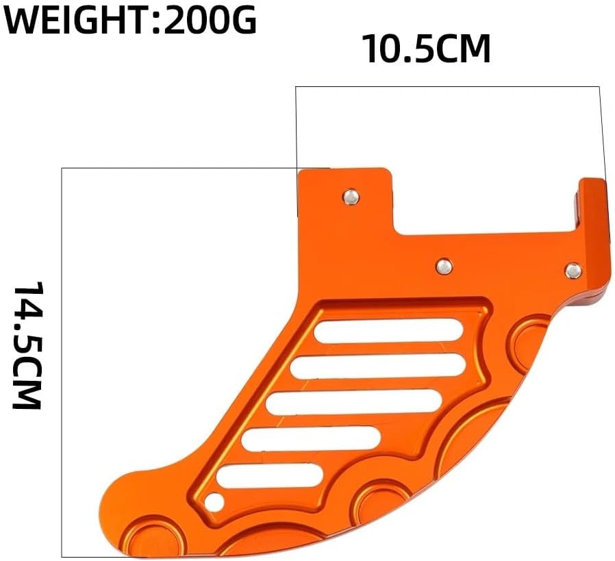 Motorcycle Rear Brake Disc Guard Protector Fit for 125 250 300 450 500 SE R SEF SE-F SC Factory 300SE 250SE(Orange)