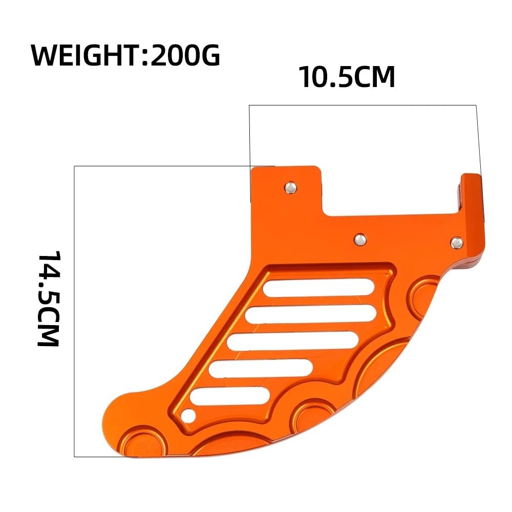 Protezione disco freno posteriore Misura per Husqvarna TE FE TC FC 125 150 150i 250 250i 300 300i 350 450 501 Protezione disco freno posteriore(Orange)