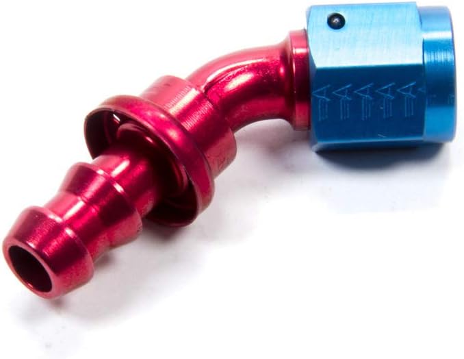 Aeroquip FCM1522 Aluminum -06AN Socketless 45-Degree Hose Fitting
