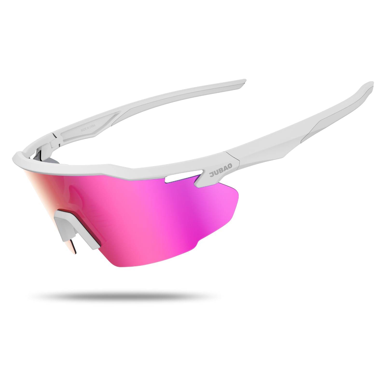 JUBAO Polarized Cycling Glasses for Men Women UV400 Protection Sunglasses for Cycling Running Fishing Baseball Golf