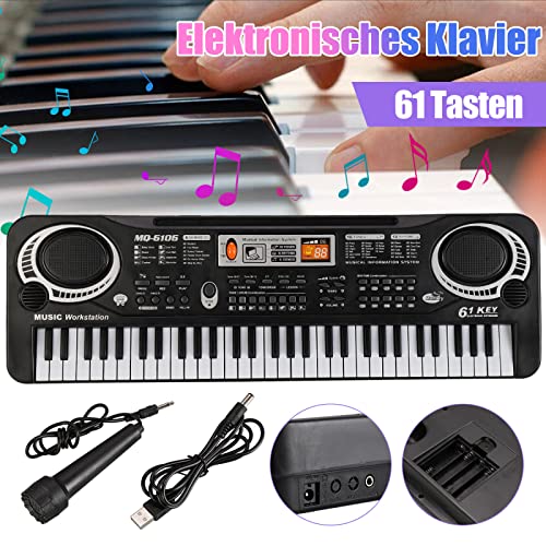 HpLive 61 clés clavier pour enfants, clavier électronique pour piano débutant Clavier électronique portable avec… - Les Beatles, Paul McCartney, John Lennon, RIngo Starr, George Harrison HpLive 61 clés clavier pour enfants, clavier électronique pour piano débutant Clavier électronique portable avec… – Image 3