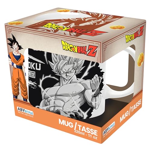 ABYSTYLE - Taza Dragon Ball Z Goku Negra y Blanca miniatura 4