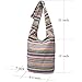 Women Shoulder Handbags Fashion canvas Hippie Crossbody Bags Bohemian Animal Prints Hobo Bags (Off-white)