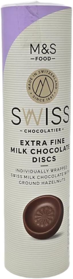 M&S Swiss Chocolatier - Extra Fine Milk Chocolate Discs - 115g 2 Pack