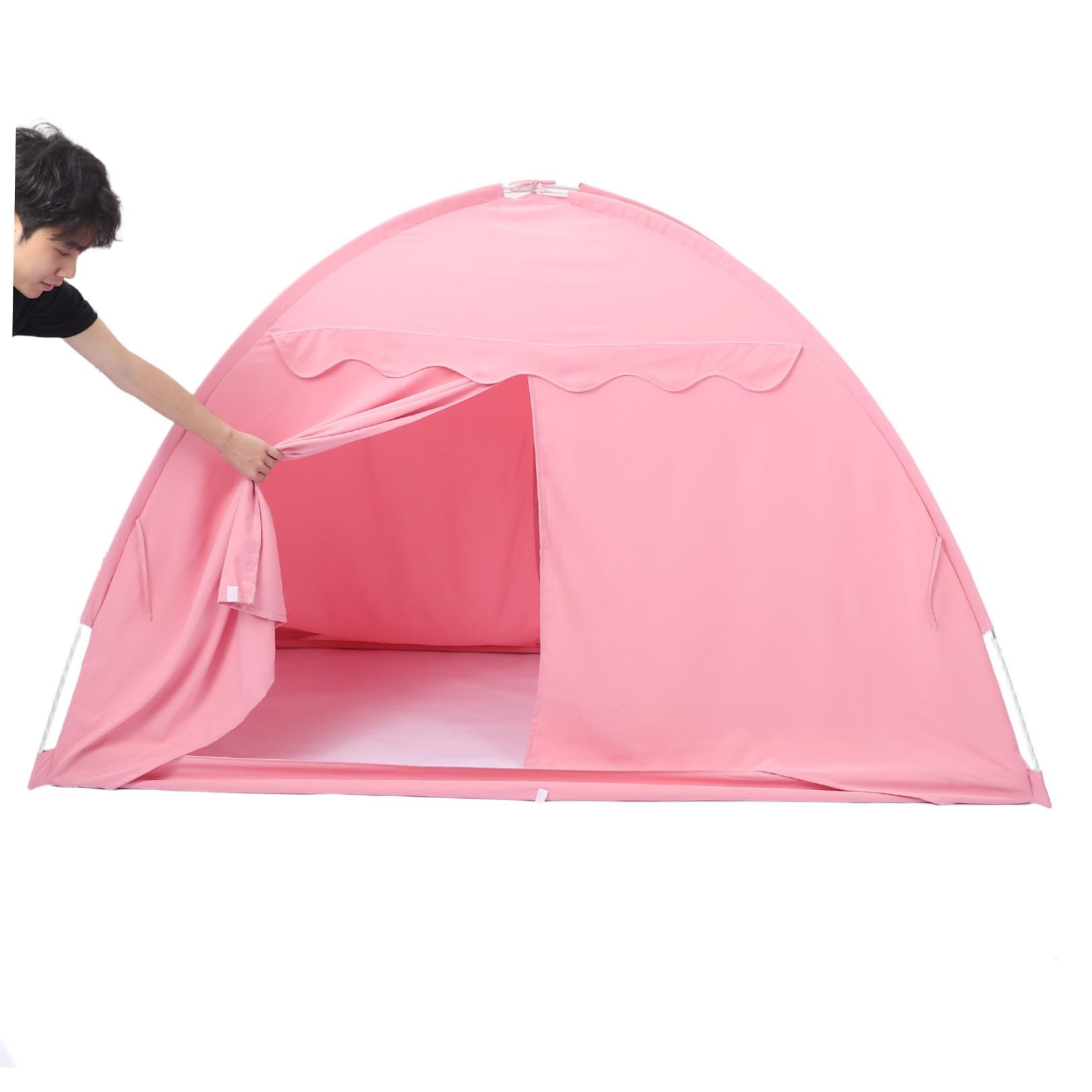 Cabilock Tienda de campaña Individual para en Interiores, Tienda de Juegos con Forma de casita, para Dormir y Jugar, tamaño 194 * 98 * 120 cm