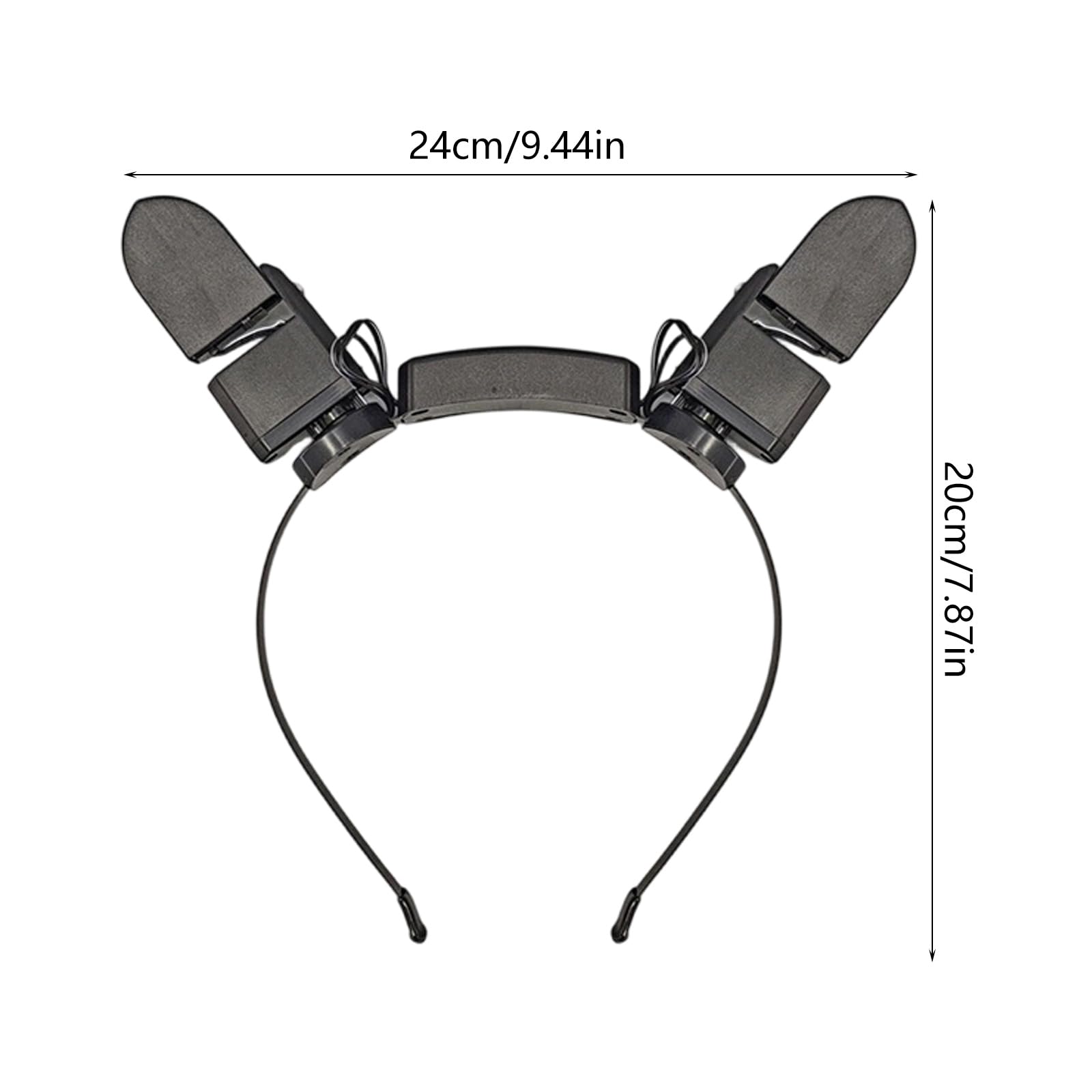 Diadema recargable con orejas de animal activadas por movimiento, accesorio divertido para el cabello para fiestas diarias y ocasiones especiales, diadema de orejas de gato con doble