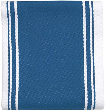 Dexam Love Colour Striped Tea Towel - Moroccan Blue, 71 x 46