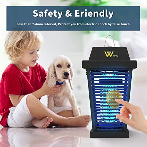 Wvv Bug Zapper, 4200V Electric Mosquito Zappers, ,20W Electronic Light Bulb Lamp For Outdoor And Indoor (Abs Housing) #TOP2