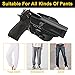 HQDA OWB Holster for Beretta 92 92FS M9 M922, Tactical Paddle Holster Holder,Outside Waistband Carry, Level II Retention Locking System, 60° Adjustable Right-Handed