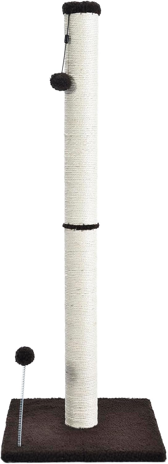 review Cat Craft Sisal & Plush Sherpa Fleece Cat Scratch Post with Integrated Cat Toys, X Large (40
