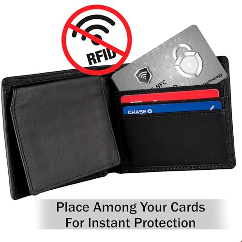 SaiTech IT RFID Blocking Cards Protect Your Entire Wallet, Purse, and Cards from NFC Contactless Theft Wallet for Men & Women- PL Silver (10 Pcs Silver)4