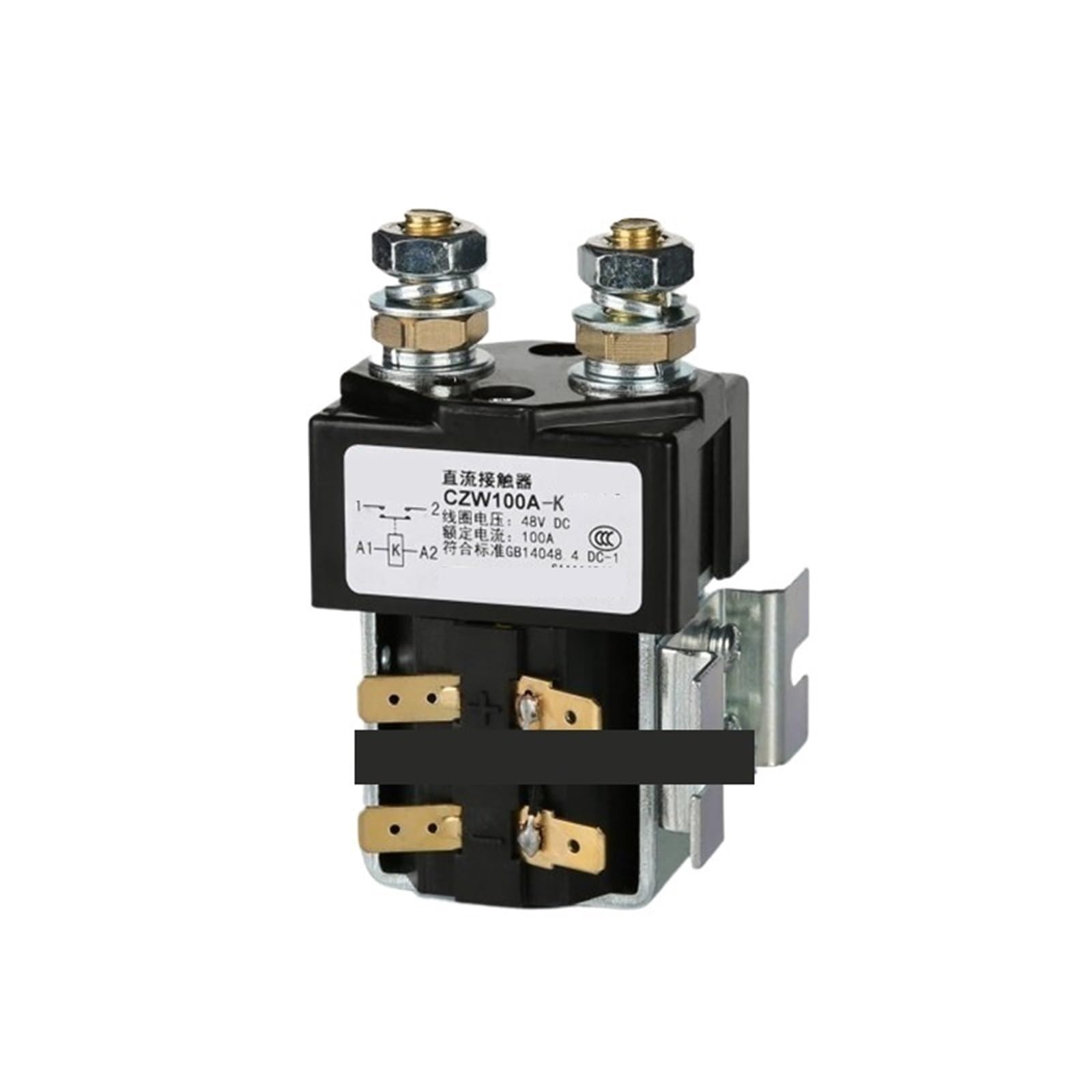 Contacteur de puissance 100A CZW100A-K relais bistable DC 24V 48V pour système solaire et batterie