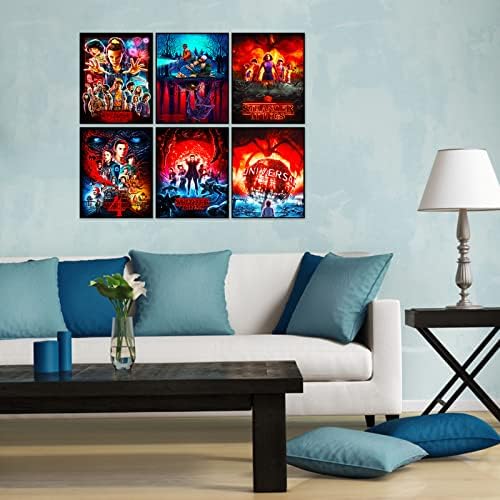 Doktor Stranger Posters - 6pcs Frameless Posters Stranger Season 4 Posters Dorm Office Living Room Decor Movie Poster Decor Canvas Art Movie Poster Room Aesthetics, 8 x 10 inches