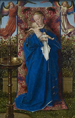 Toile Jan Van Eyck Dame à la fontaine : transformez une chambre vide en espace artistique