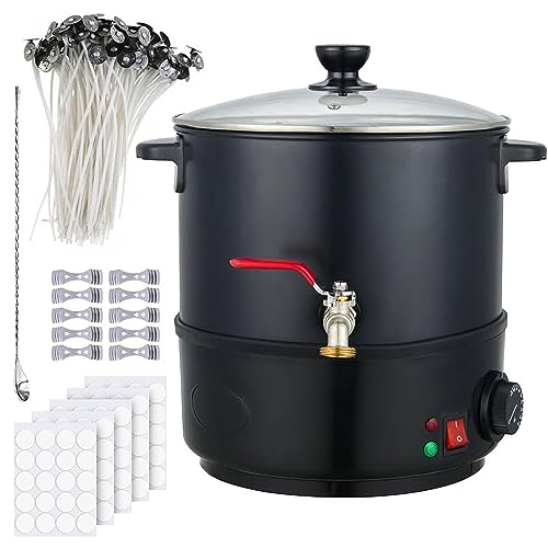 Derretidor Cera 6l/8l/10l Para Fabricação Velas, Pote Fusão Cera De Vela Elétrico, Com Bico De Aquec