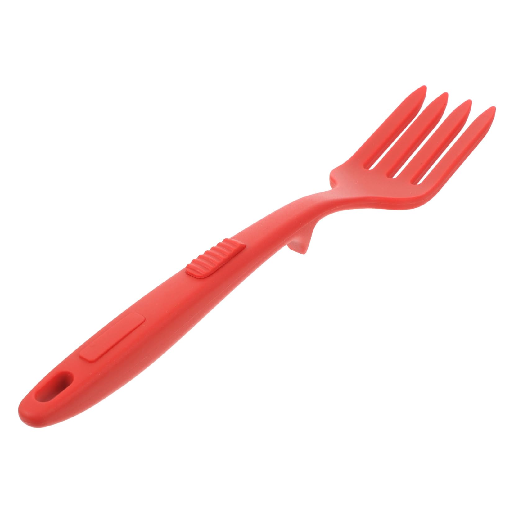 Garneck Ergonomic Silicone Pizza Fork Cooking Utensil for Noodles and Spaghetti