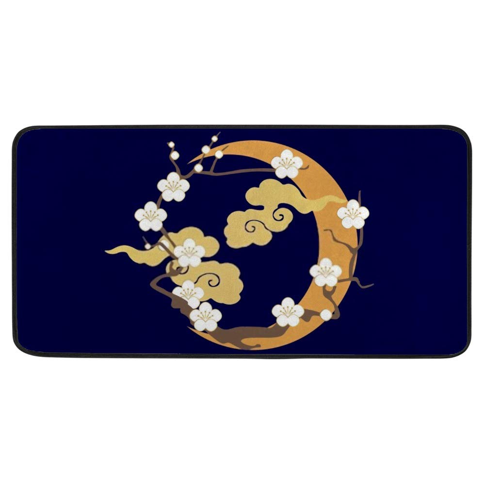 Alfombrilla antideslizante para cocina de 76 x 51 cm en color gris oscuro