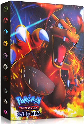 Porte Carte à Collectionner, Classeur Carte, Album de Cartes Gx Vmax, Livre de Protection Cartes, 30 Pages Capacité de 240 Cartes (Dragon) Cover