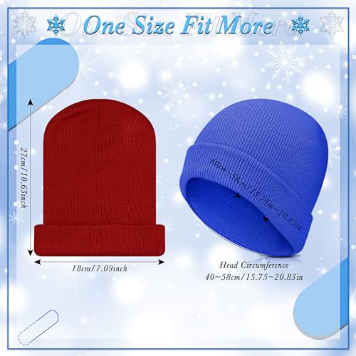 Image of Handepo 60Pcs Kids Winter Beanie and Gloves Bulk Knit Hats Gloves Warm Unisex Cold Weather Winter Gifts for Boy Girl Homeless