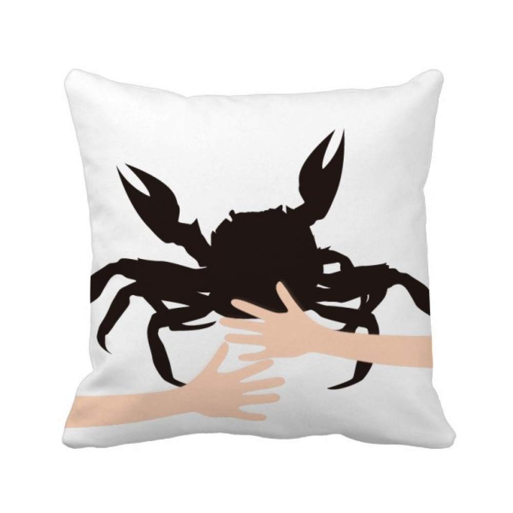 Crabe noir housse de coussin marin pour une ambiance bord de mer chic
